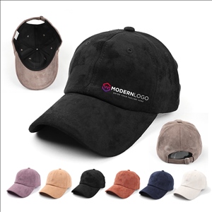 Suede Polyester Adjustable Unisex Baseball Cap